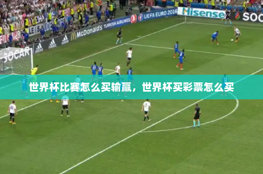 世界杯比赛怎么买输赢,世界杯买彩票怎么买