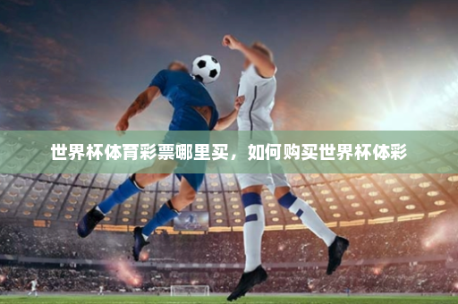 世界杯体育彩票哪里买,如何购买世界杯体彩