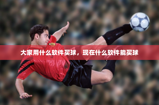 大家用什么软件买球,现在什么软件能买球