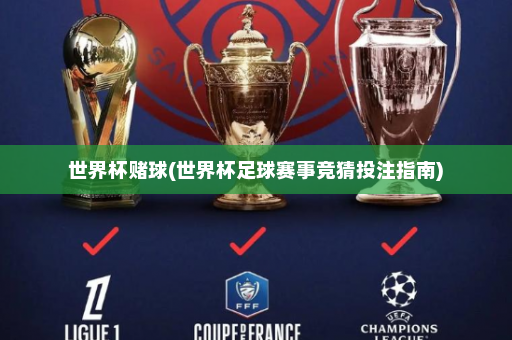 世界杯赌球(世界杯足球赛事竞猜投注指南)