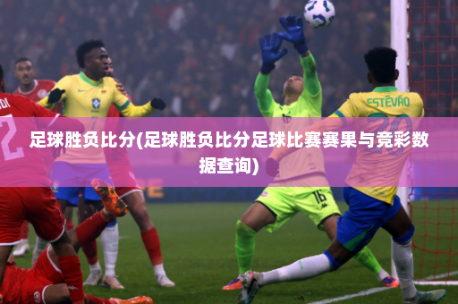 足球胜负比分(足球胜负比分足球比赛赛果与竞彩数据查询)