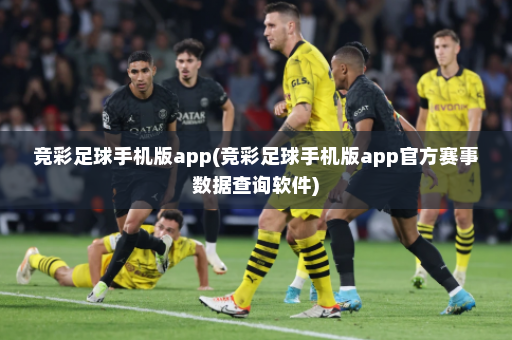 竞彩足球手机版app(竞彩足球手机版app官方赛事数据查询软件)
