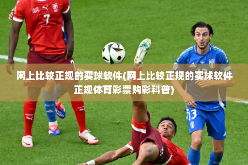 网上比较正规的买球软件(网上比较正规的买球软件正规体育彩票购彩科普)