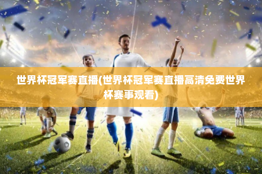 世界杯冠军赛直播(世界杯冠军赛直播高清免费世界杯赛事观看)