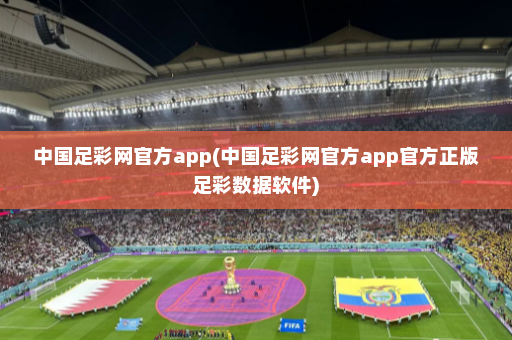 中国足彩网官方app(中国足彩网官方app官方正版足彩数据软件)